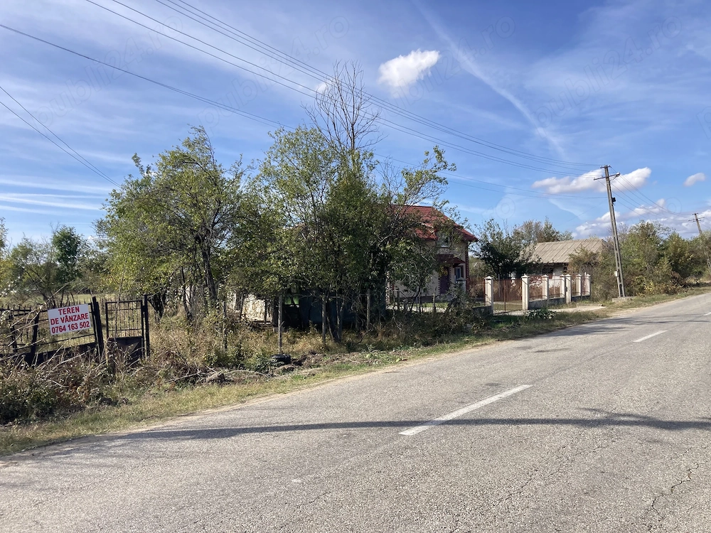 Teren intravilan stradal 7200 mp,Satul Vineti,Comuna Spineni Olt la 45 km de Slatina !