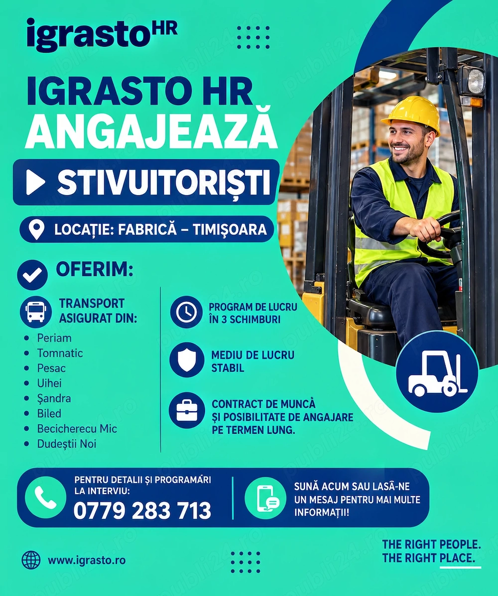 Igrasto HR Angajeaza Stivuitorist