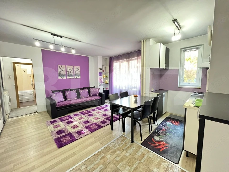 Apartament 2 camere, modern, A.C.,40 mp, zona Piata Hermes