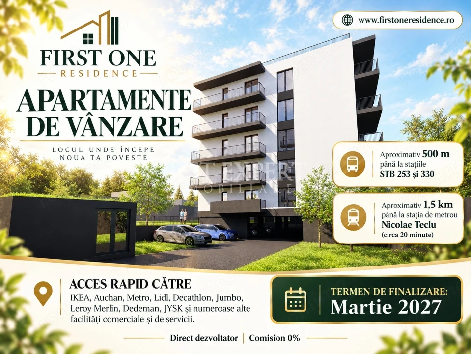 Apartament 3 Camere | Ideal pentru Familie | Credit Ipotecar 15% | Comision 0%
