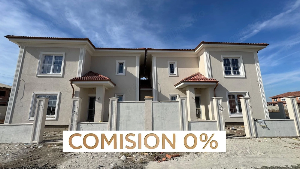 COMISION 0 | Duplex 4 camere| 120 mp utili |340 mp Teren |Moșnița Nouă
