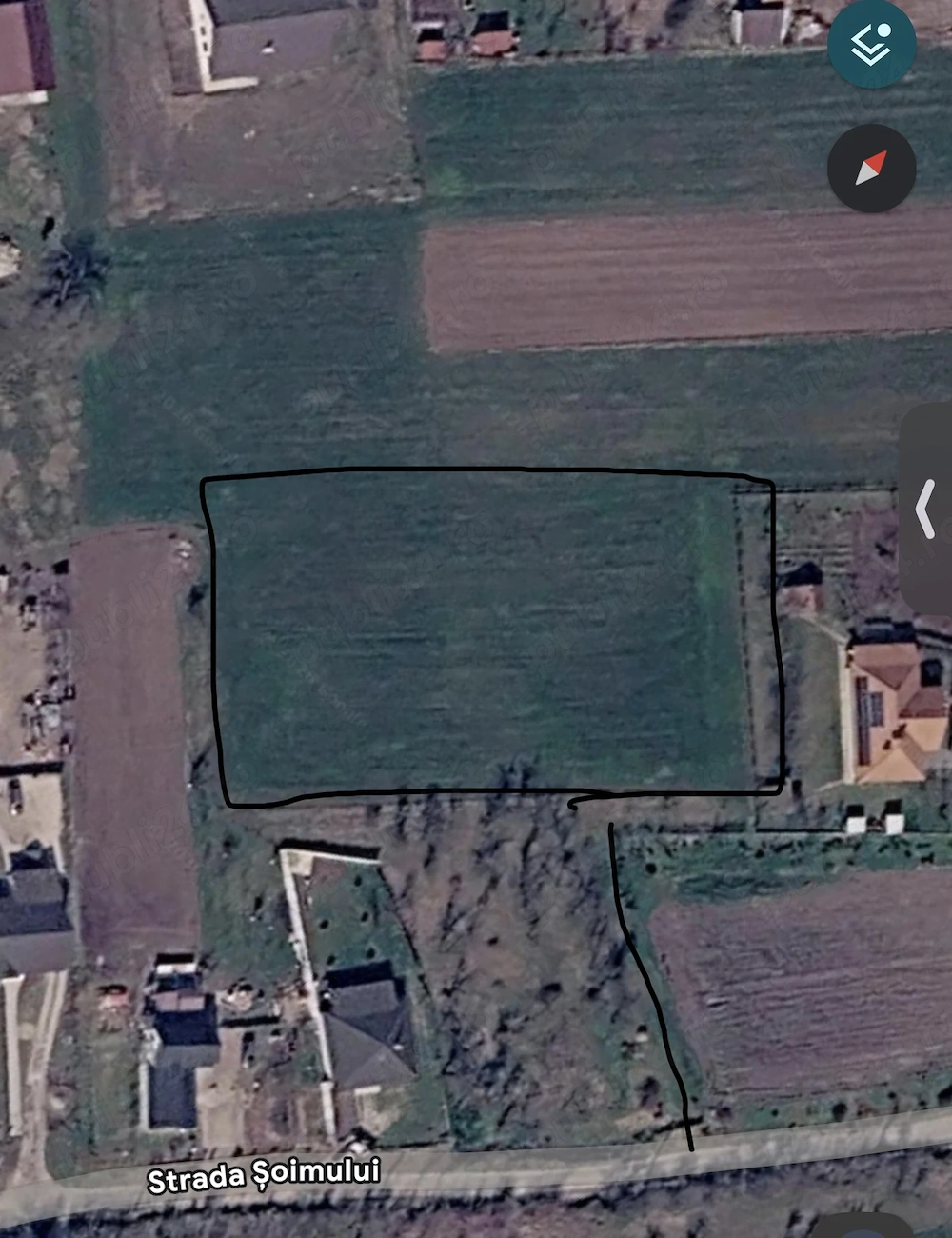 Teren intravilan 4.000 mp de vânzare   Oarda de Sus, Alba Iulia, utilități la stradă