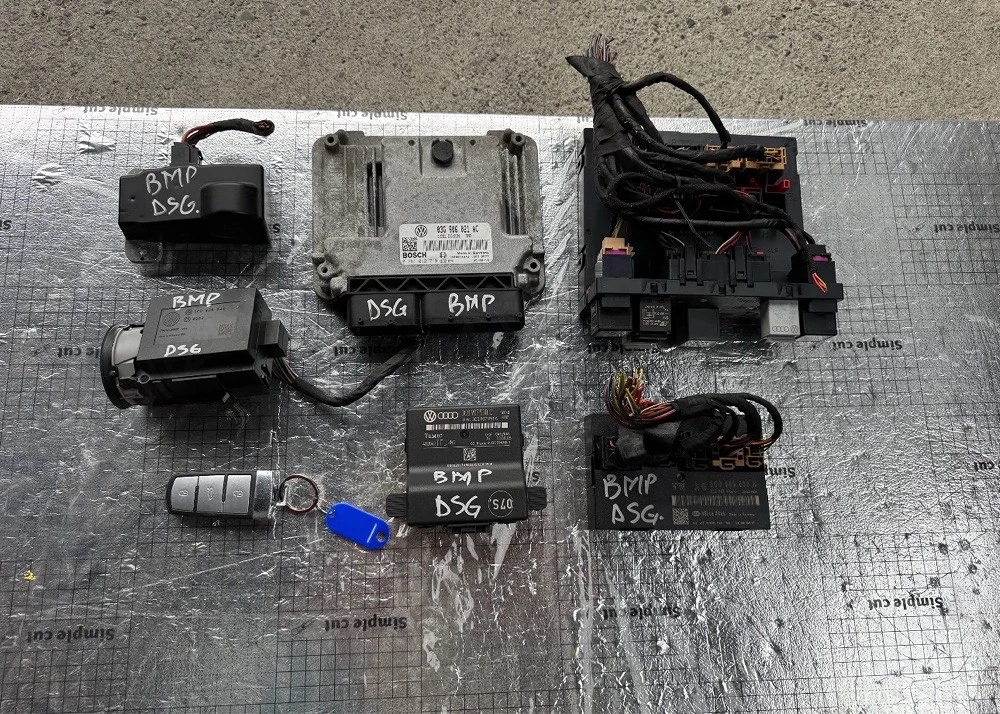 Kit pornire passat b6 2.0 bmp ecu calculator confort bcm contact cheie