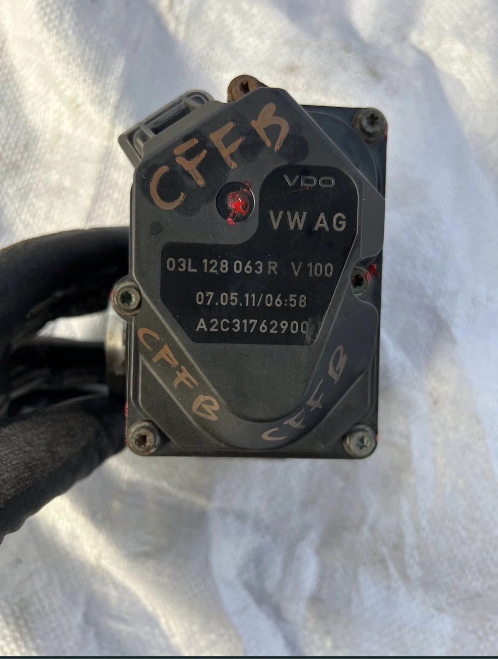 Clapeta acceleratie 2.0 diesel euro5 cod motor cffb