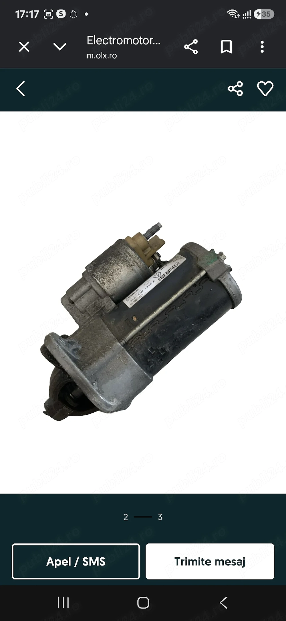  Casera direcție si electromotor logan 1,5 euro 4 din 2008