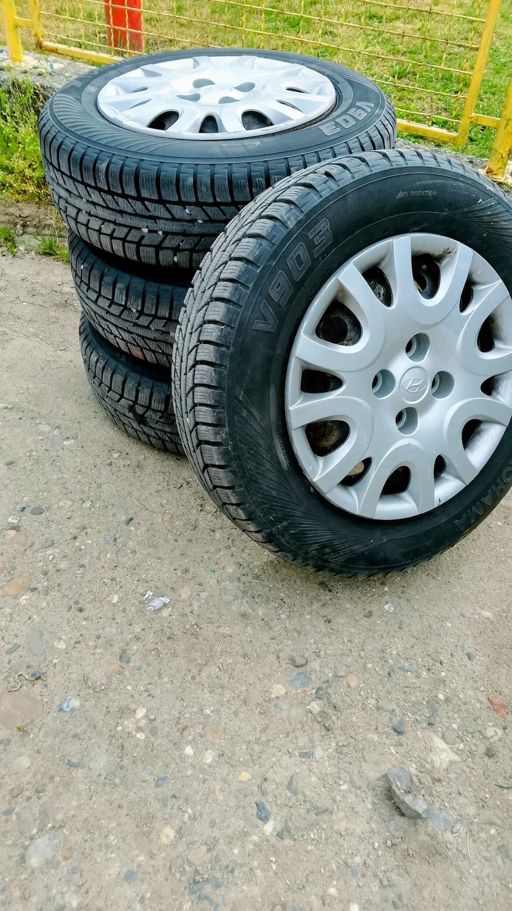 Set jante +cauciucuri iarnă Hyundai i20, Timișoara.