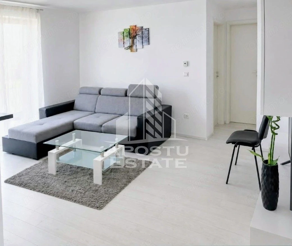 Apartament cu 2 camere de închiriat- centrala proprie, Giroc
