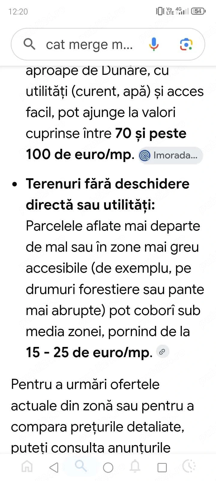 Vand teren zona Mala Mehedinți 