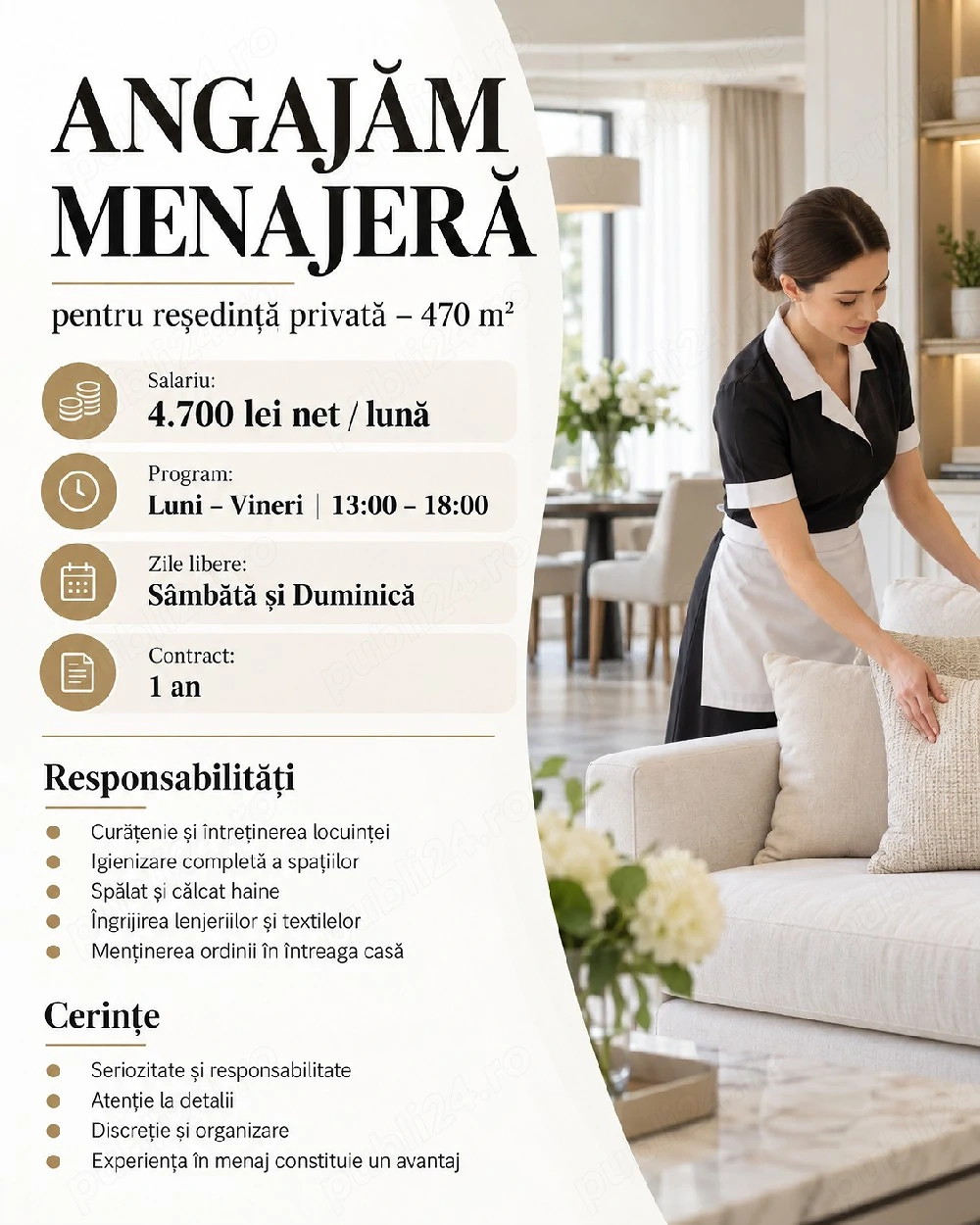 Menajera in familie 
