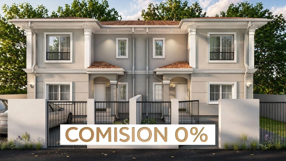 COMISION 0 | Duplex 5 camere| 125 mp utili |300 mp Teren |Moșnița Nouă