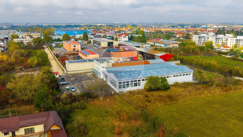 Hală de închiriat Brașov cu birouri, 240 kW și platformă betonată