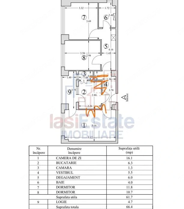 Apartament 3 camere Centru - Anastasie Panu