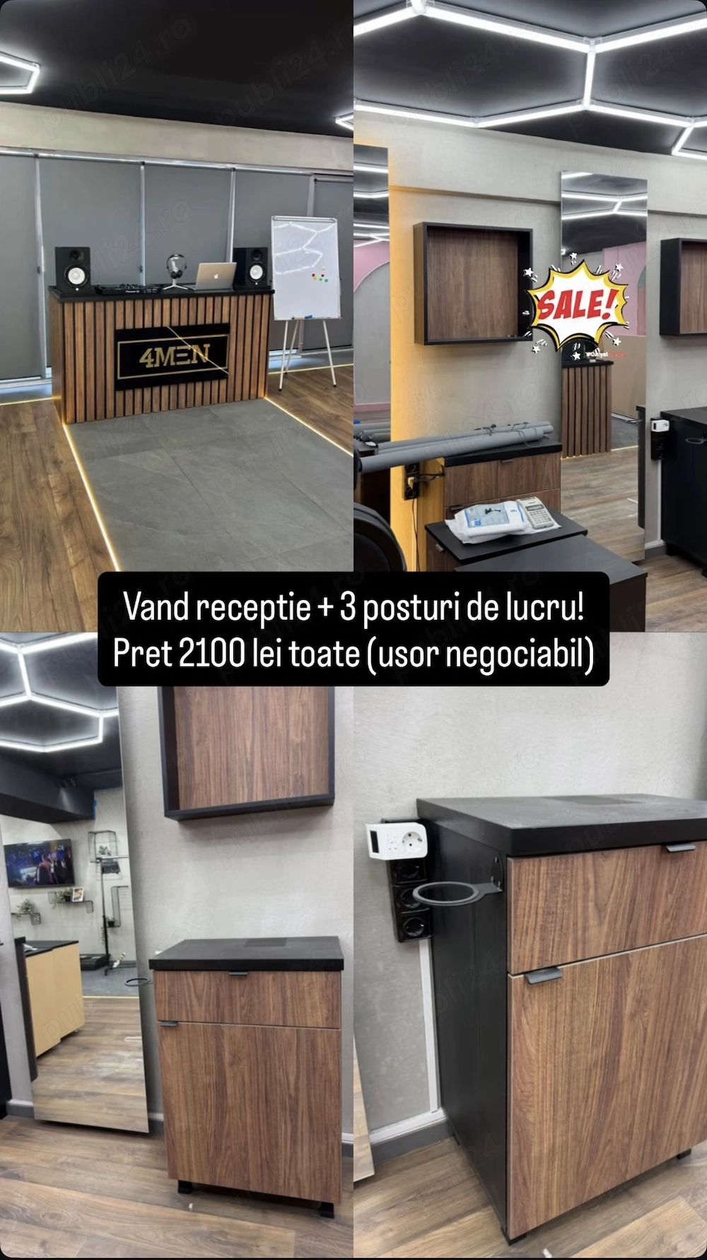 Receptie + Posturi de Lucru frizerie coafor
