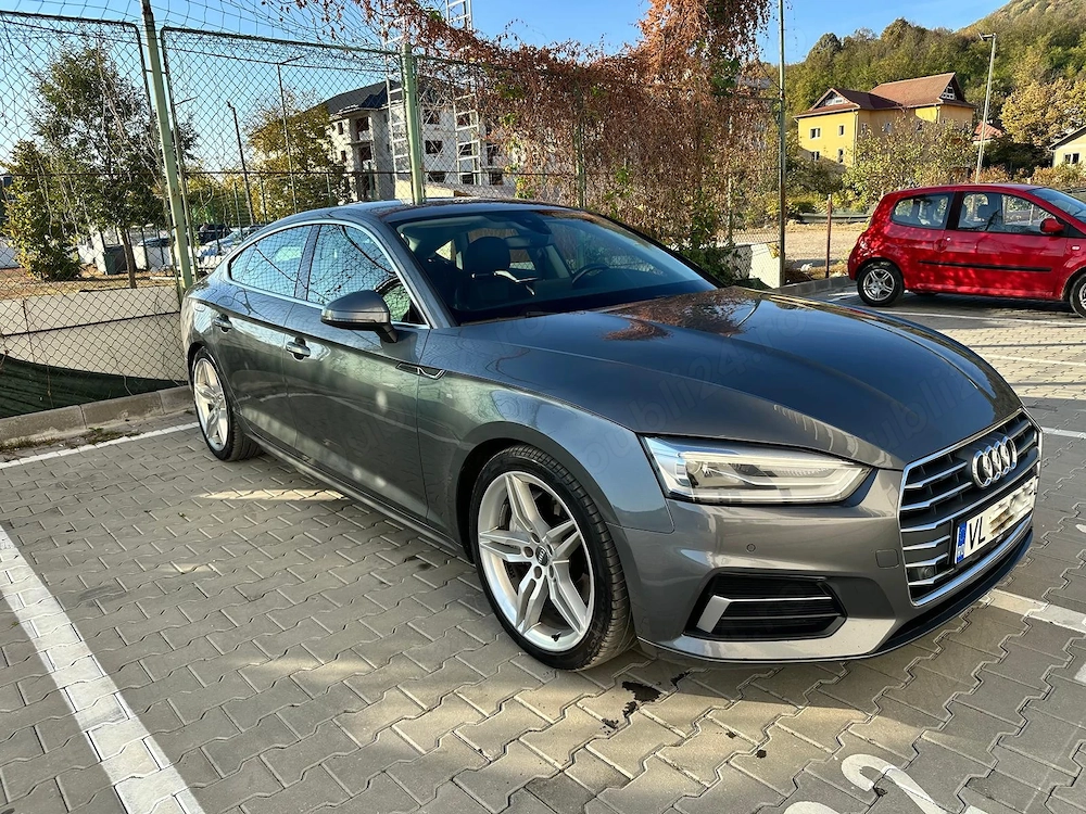 Audi A5 Sportback 2.0 TFSI (252 CP) | Motor NOU schimbat în reprezentanță (2024) | Istoric complet