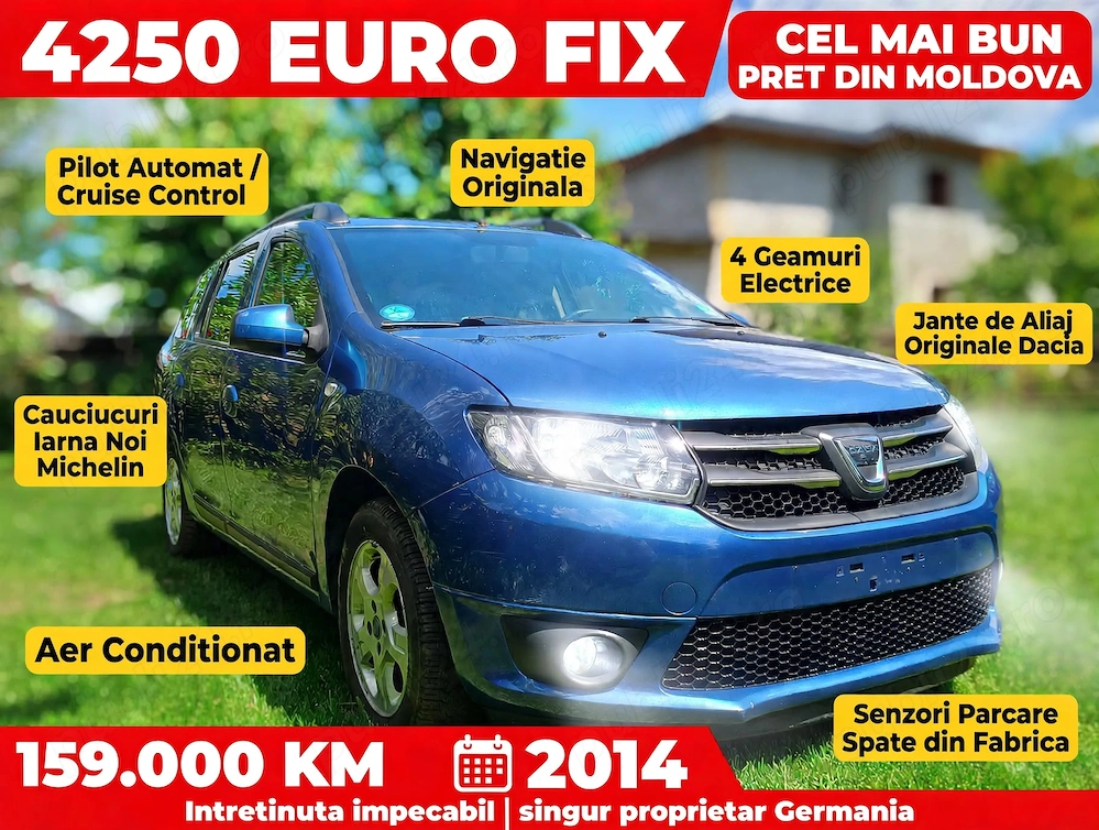 Dacia Logan MCV - model Prestige - consum 4,5% 