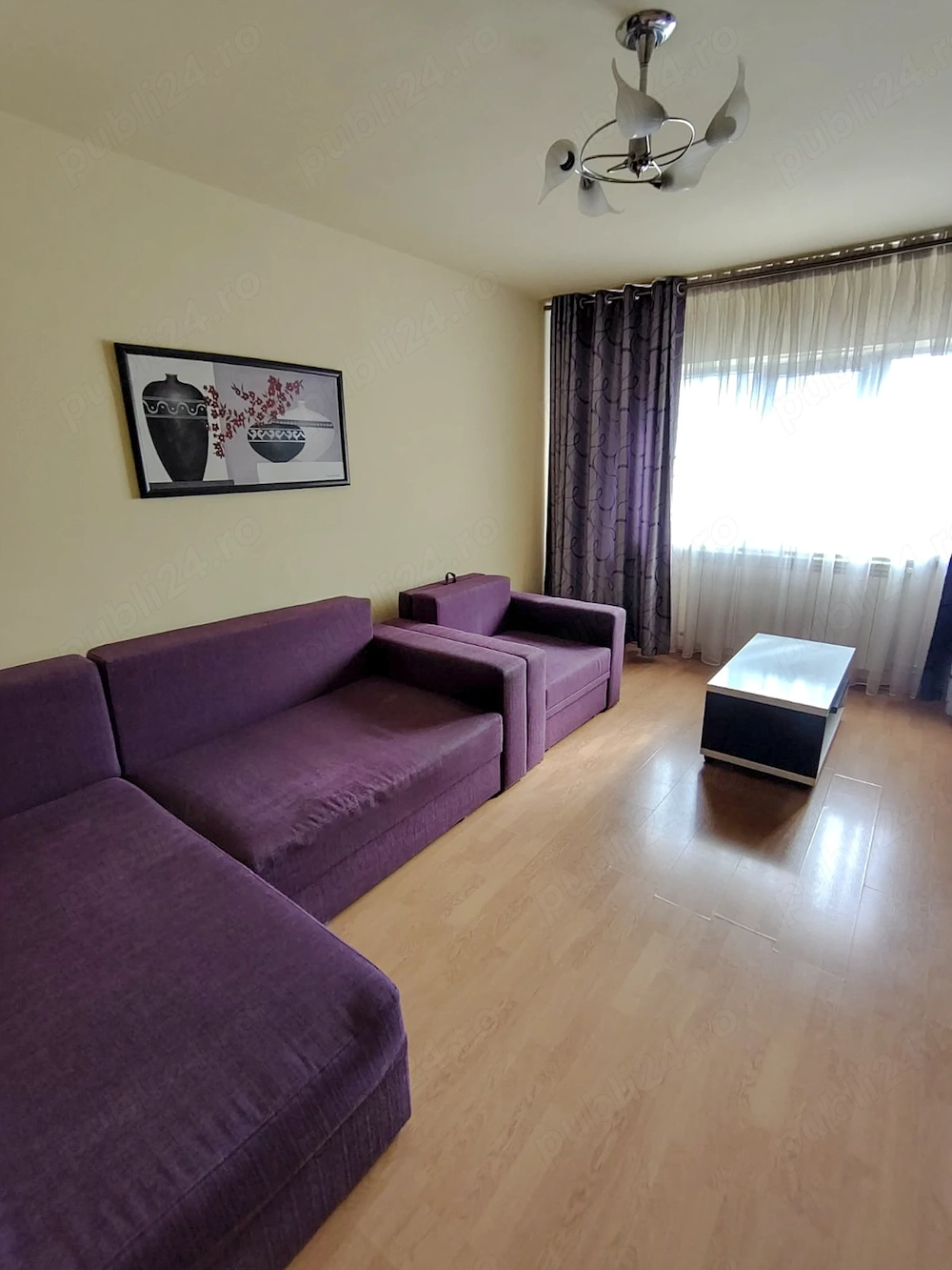 Închiriez 2 camere, 61 mp, Anda CET, centrală, direct proprietar