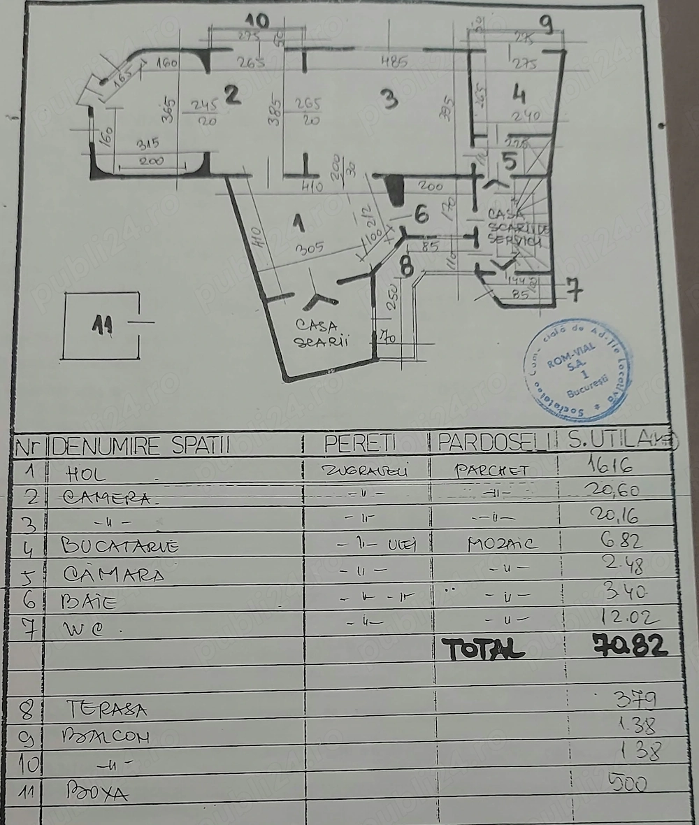 Vanzare 2 camere Dinicu Golescu - stradal  - PRETABIL INVESTITIE  Firma,   Birou, etc.,  locuit 