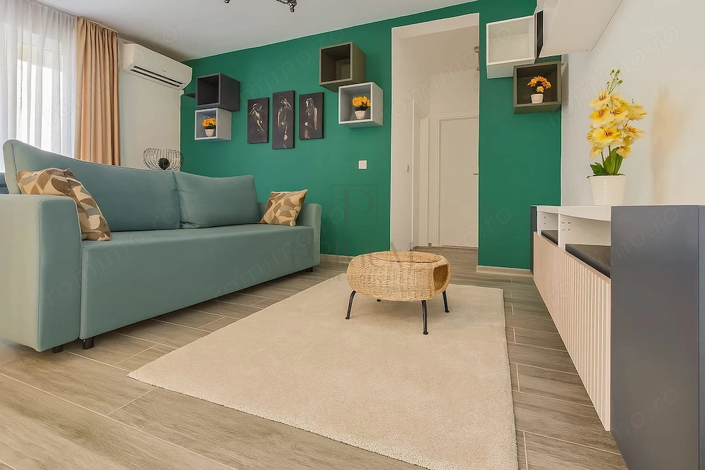 Giroc - 2 Camere - Etaj intermediar - Amenajat modern - Loc de parcare inclus