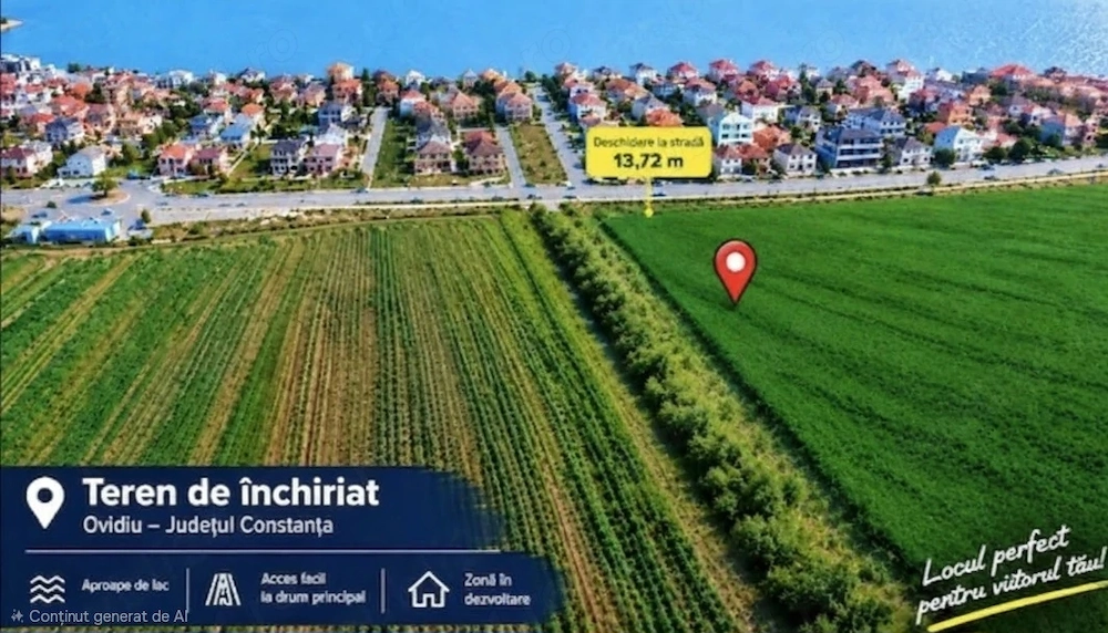 Terenuri in Ovidiu intravilan si extravilan