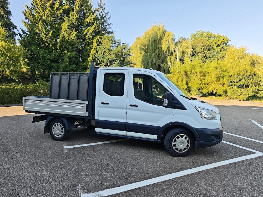 Vand Ford Transit doublecab (cabina dubla) cu platforma