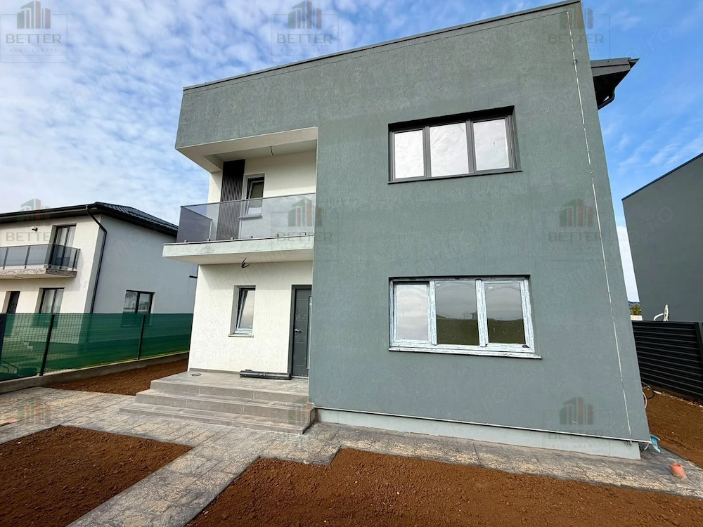 Casă nouă P+1E cu 5 camere, 3 băi și teren de 420 mp   Comuna Berceni