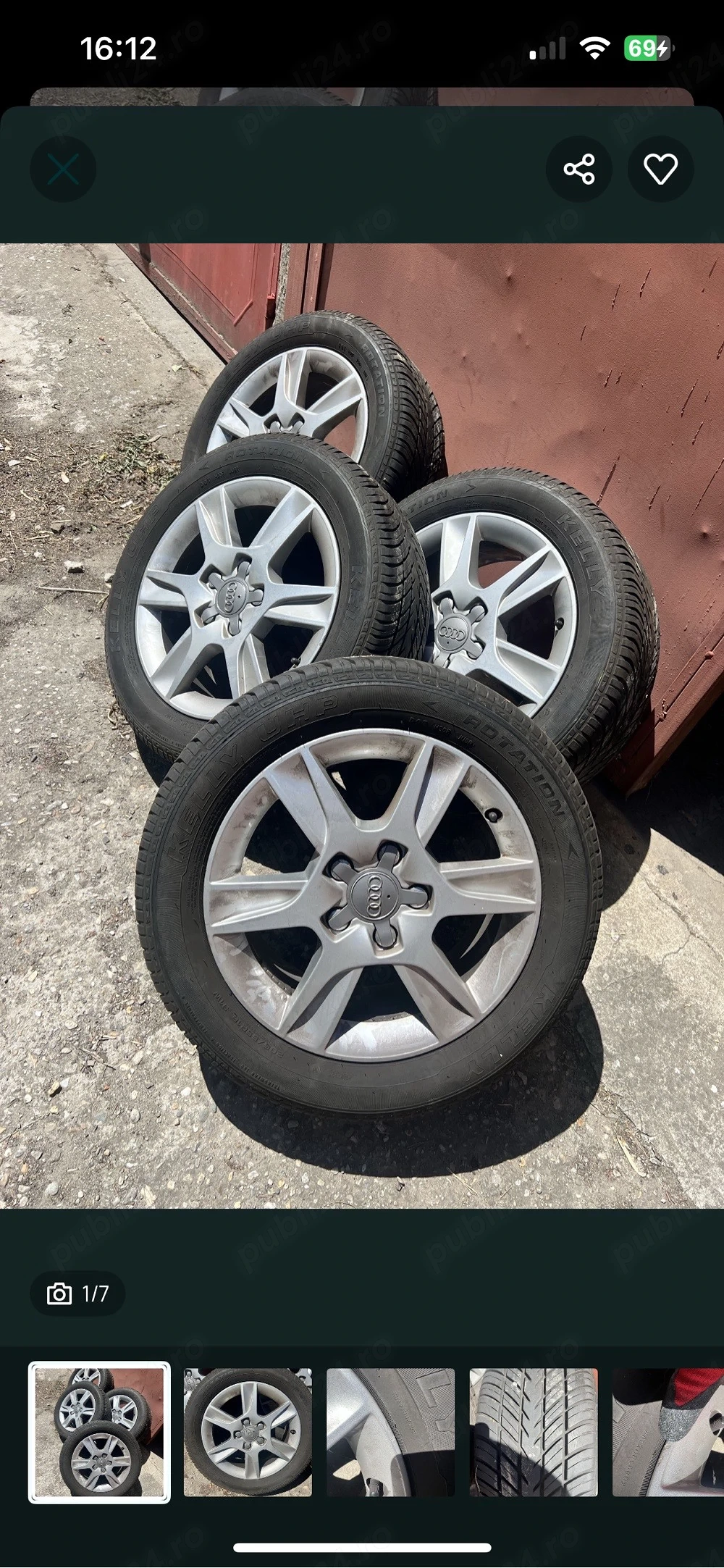 205 55 16  roti vara audi a3 8p . Dot 2022
