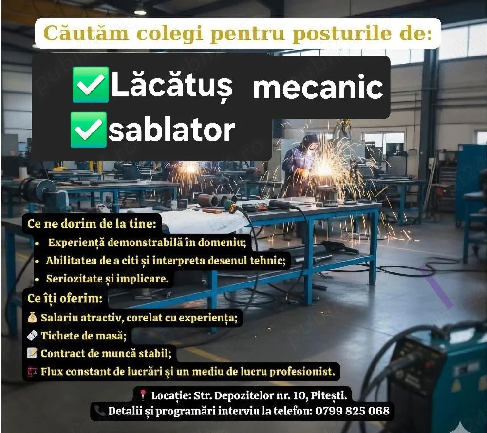 angajam lacatus si sablator