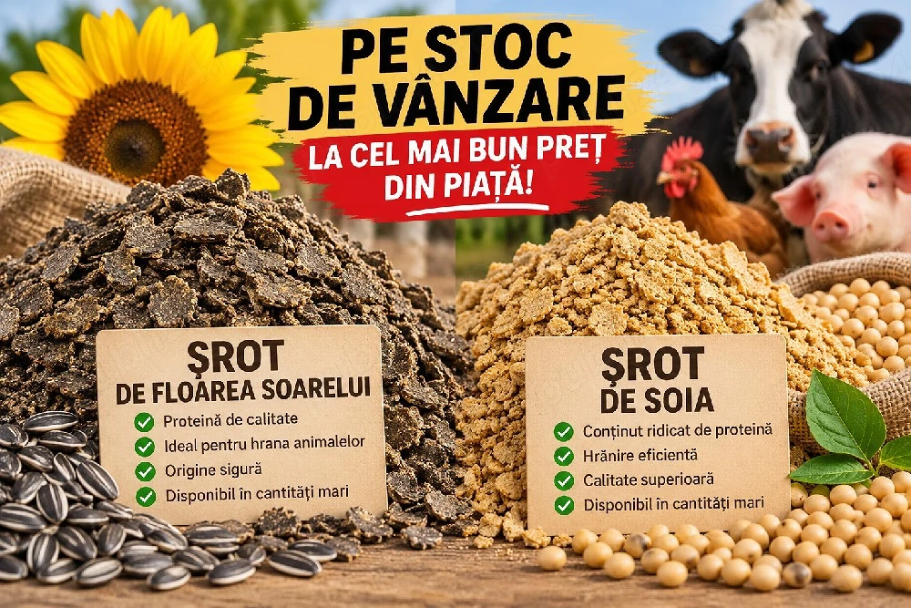 Vindem șrot de soia si floarea soarelui