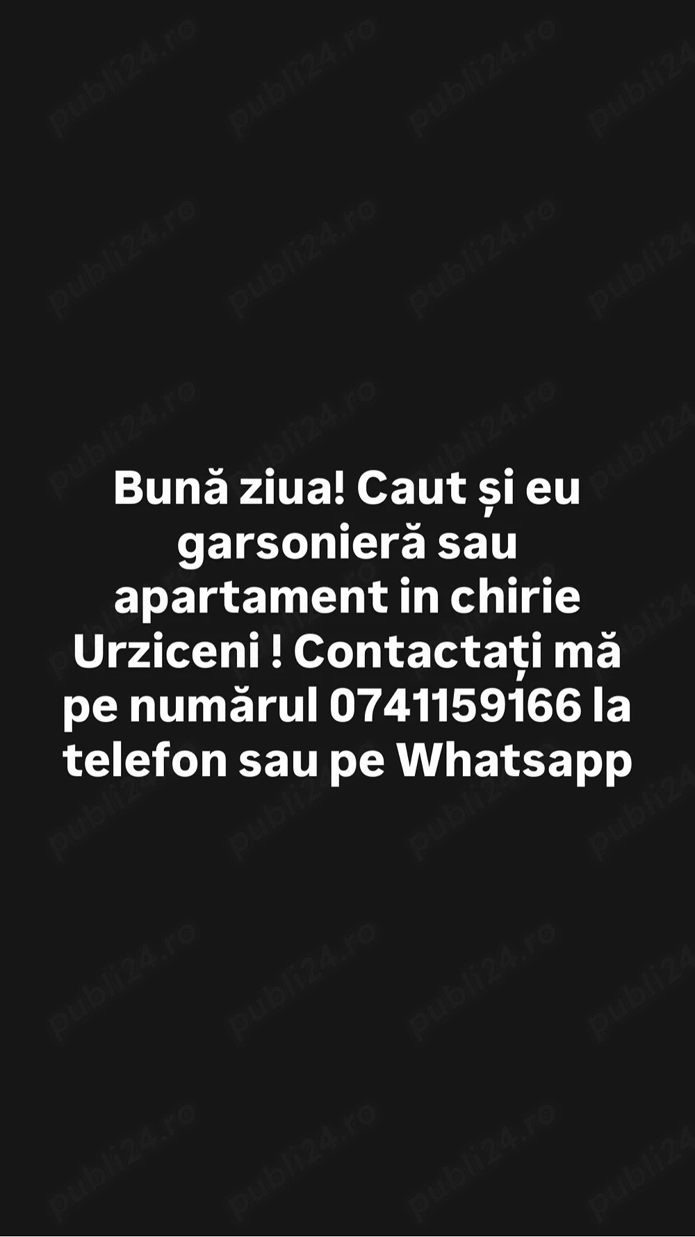 caut garsoniera sau apartament in chirie 