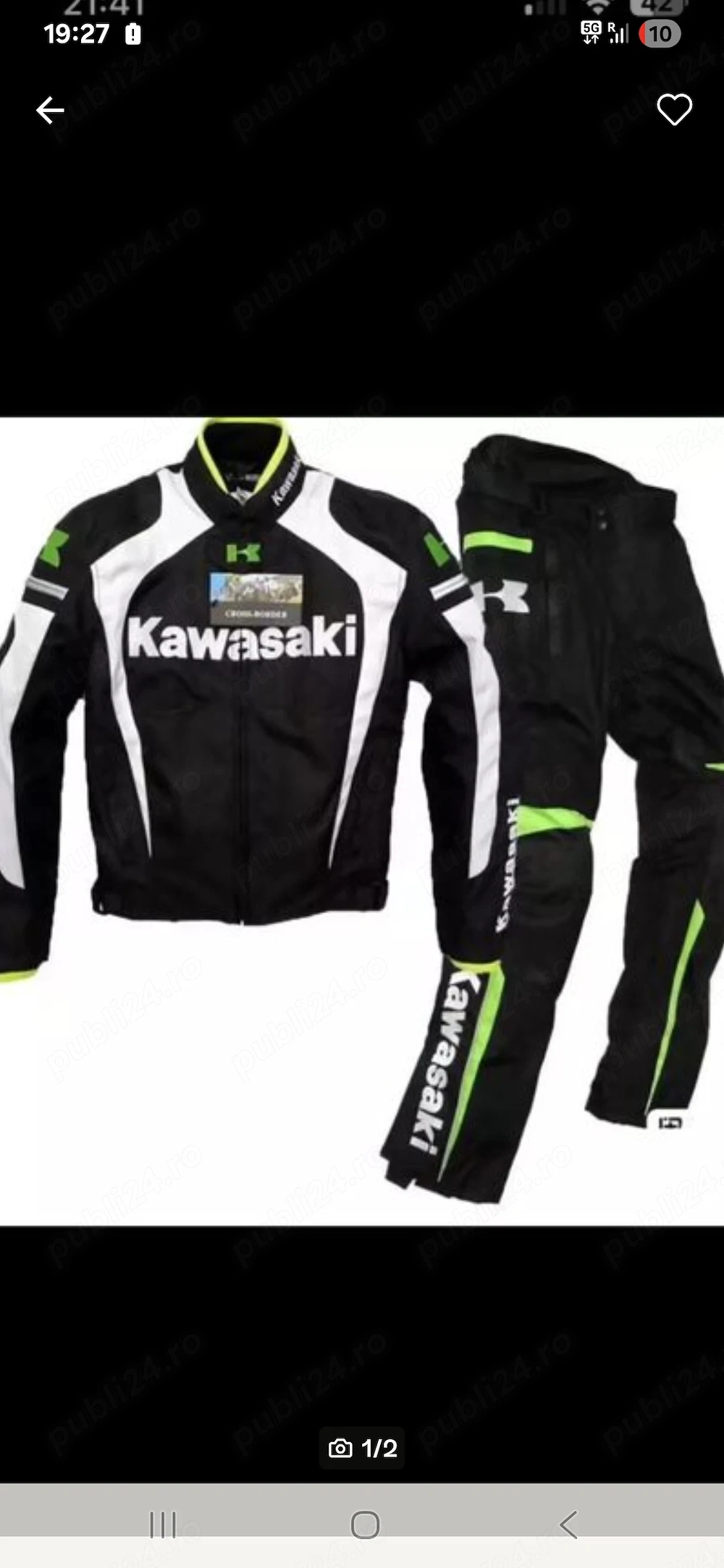 Costum textil kawasaki. Nou