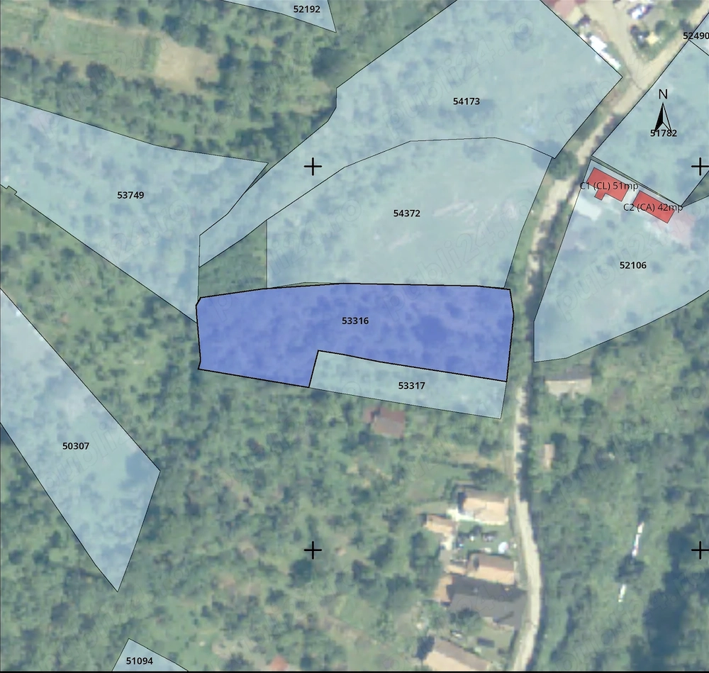 Teren intravilan 1.762 mp, Ciurila, livadă cu vedere la dealuri, construibil P+1E+M