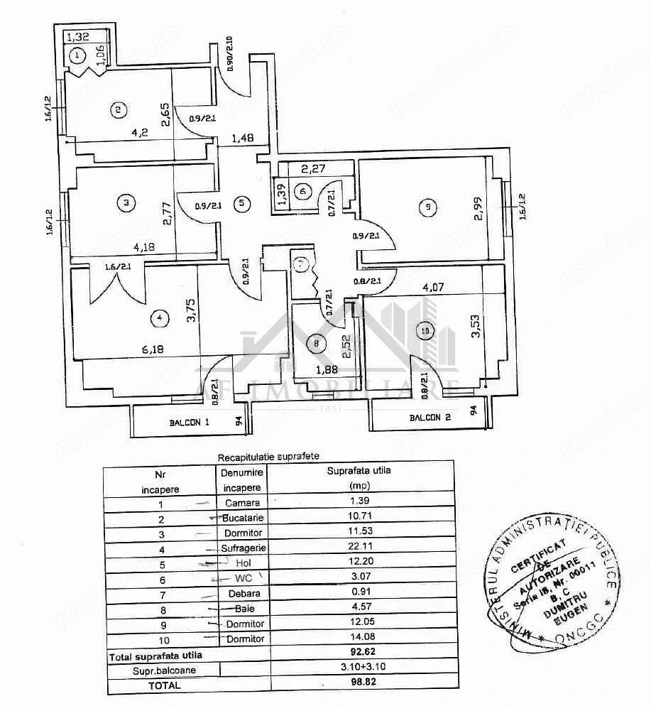 Apartament 4 camere CUG - zona Rond Vechi