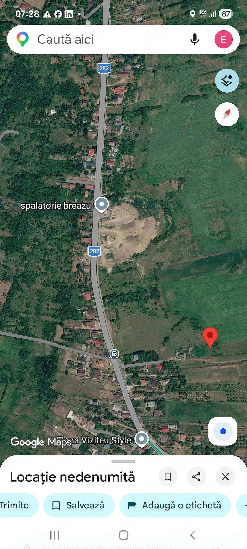 Oportunitate investitie, teren extravilan Breazu, persoană fizică 