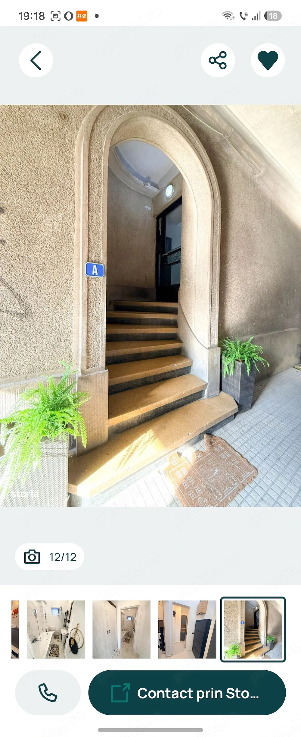 Proprietar, inchiriez garsoniera spatioasa ultracentral
