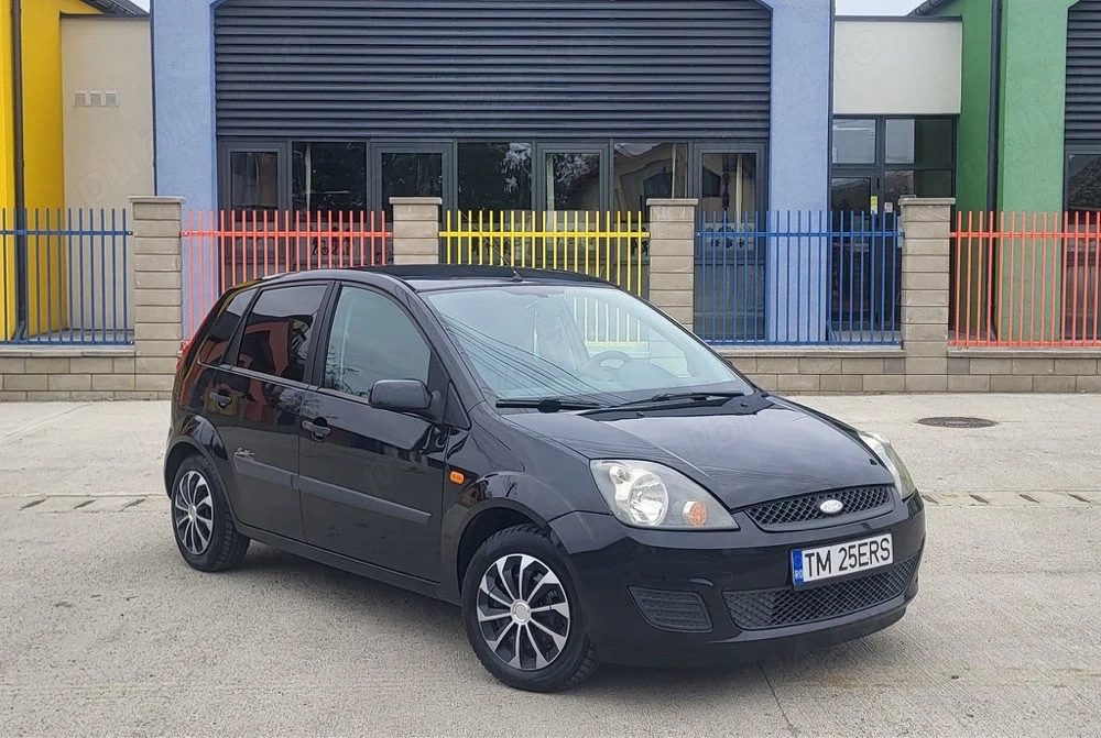 ford fiesta 1.6 benzina an 2007 euro 4 toate taxele la zi fiscal pe loc 