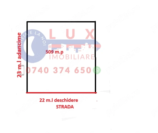 ID 7952 Teren pentru casa - Zona 9 Mai