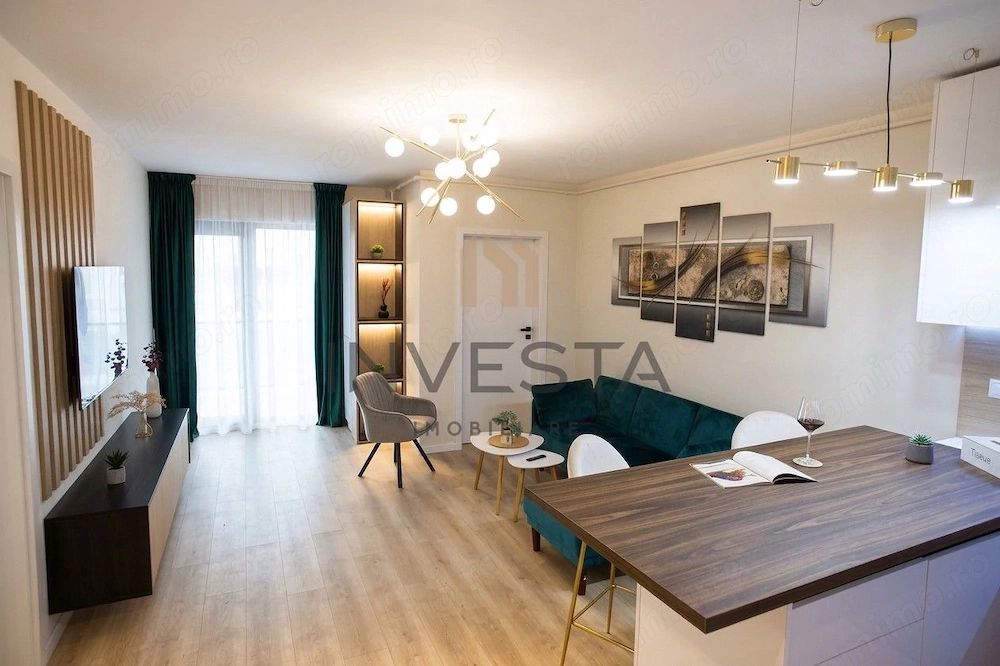 Apartament cu 3 camere, etaj intermediar, bloc nou, zona Frunzisului