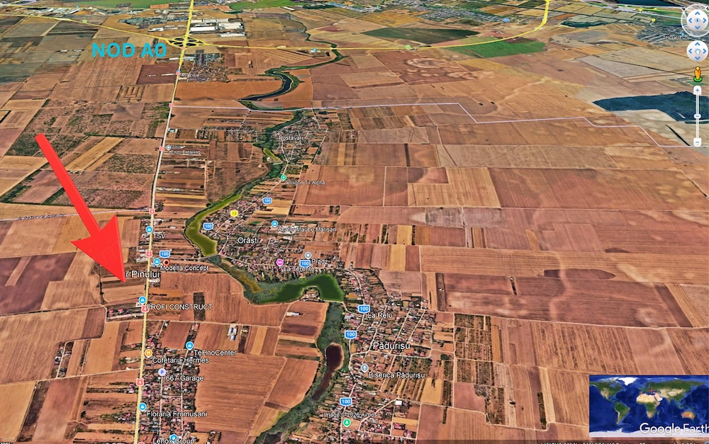 Lot casa Frumusani 500 mp – Orasti. Locatie exceptionala!