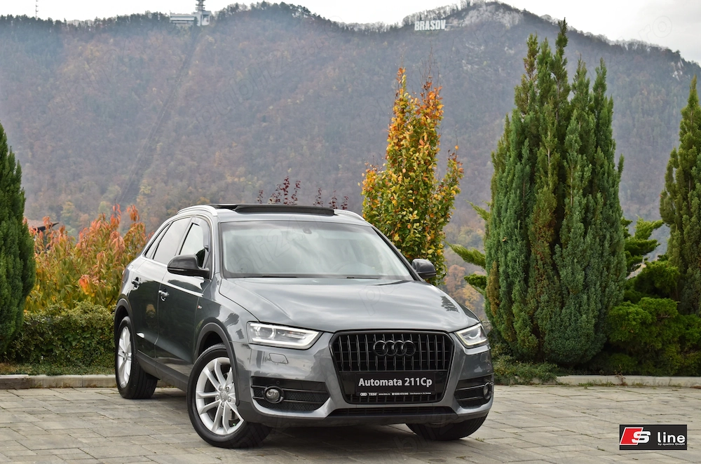 Q3 QUATTRO (4x4 permanent) S-LINE 2.0 TFSI 211Cp Piele Panoramica CUTIE AUTOMATA S-tronic 7+1 Xenon