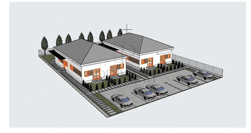 DUPLEX PE PARTER - ZONA EXCELENTA - STRADA IN CURS DE ASFALTARE