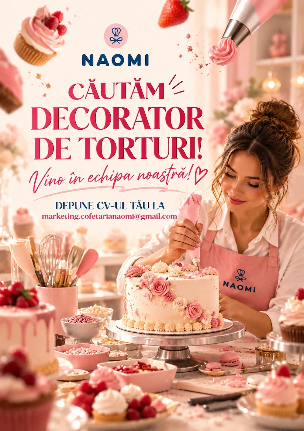 Angajăm Decorator de Torturi în Moșnița Nouă