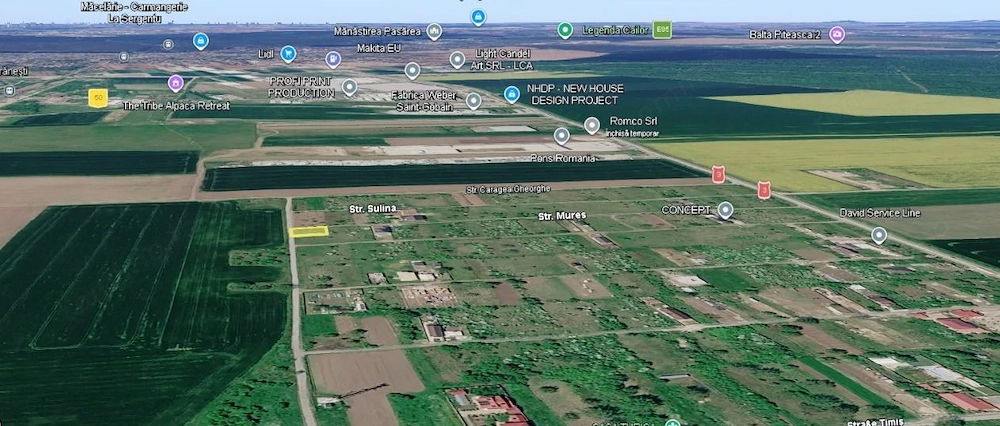 Teren 605 mp, dublă deschidere 25 m – Islaz, Brănești