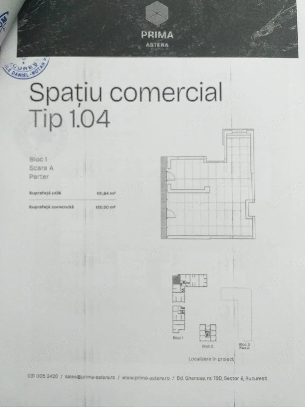 Cesionez promisiune de vânzare cumpărare spațiu comercial + loc de parcare