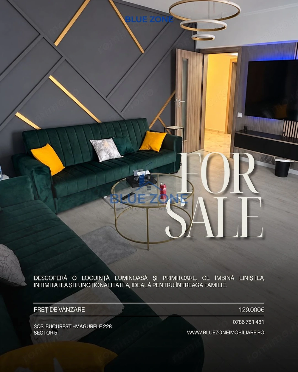 Apartament 3 camere I Bloc 2022 I Centrala proprie I 88 mp
