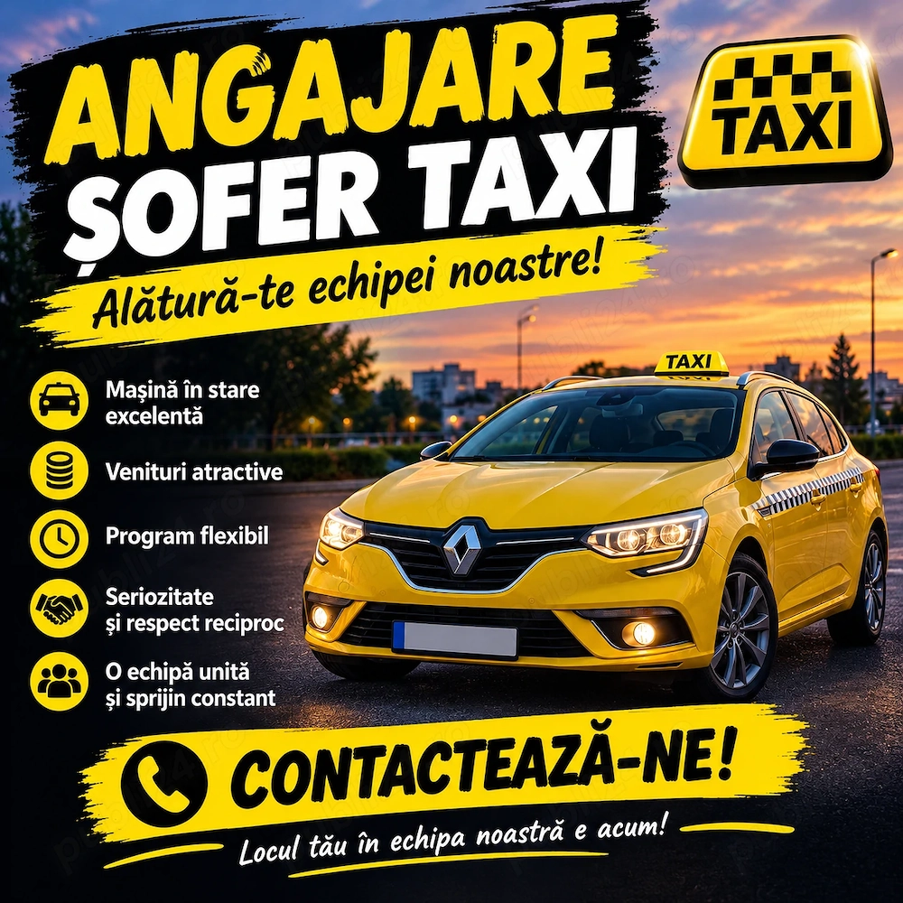 Angajam sofer!  