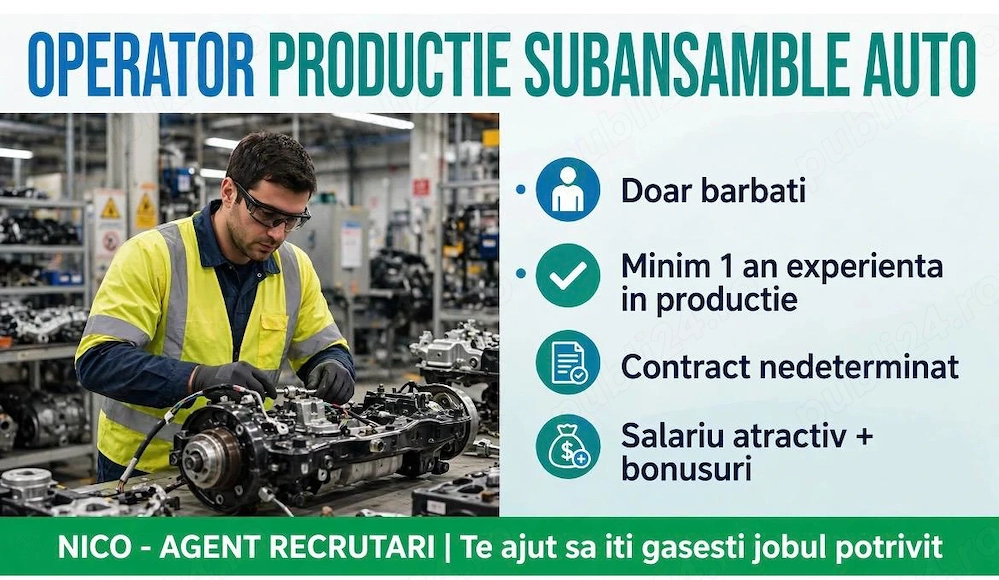 operator productie subansamble auto 
