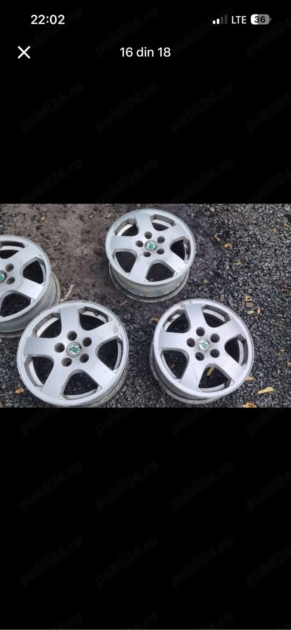 Vând jante de aluminiu pe 14"