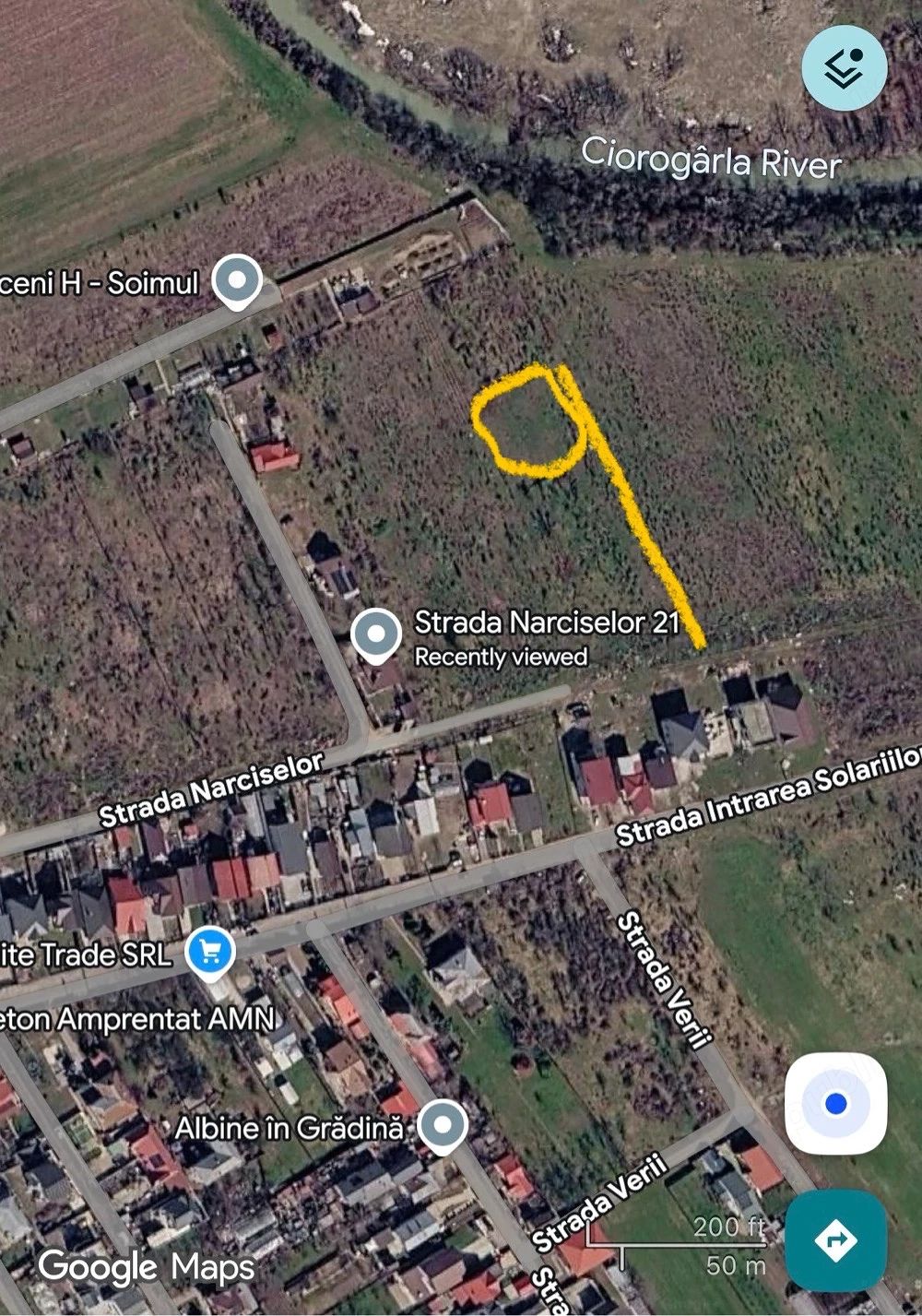 teren intravilan de vanzare Clinceni