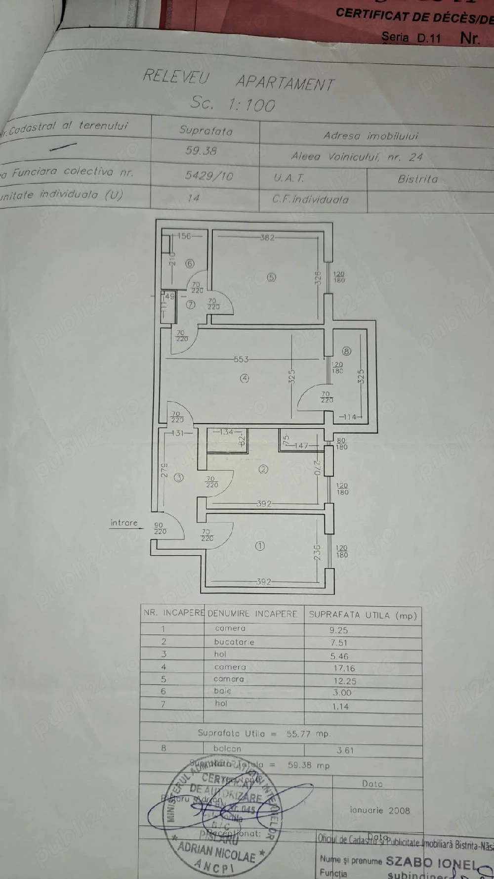 Apartament 3 camere
