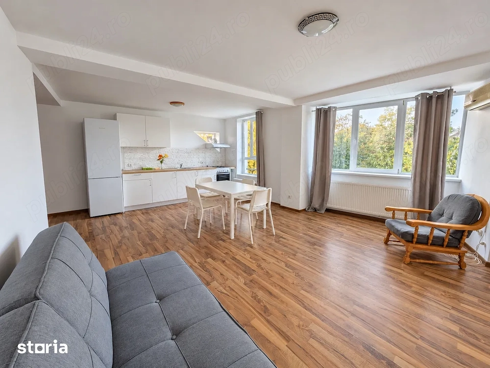 2 camere | Bucureștii Noi - Parc Bazilescu | 60 mp | Et 1 din 2 in Vilă | Centrală proprie | Spatios